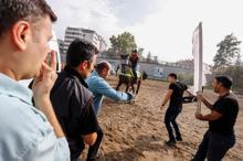 Başkent'in atlı polis birliklerine sıkı eğitim