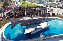 Şehit Pilot Teğmen Ayfer Gök'ün adının verildiği savaş uçaklı kavşak açıldı