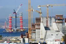 1915 Çanakkale Köprüsü yükseliyor