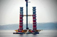 1915 Çanakkale Köprüsü ayakları 100 metreye ulaştı