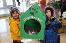 Anaokulu öğrencileri kedi evi tasarladı