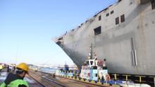 Türkiye'nin ilk uçak gemisi ''TCG Anadolu'' da sona doğru