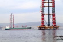 1915 Çanakkale Köprüsü kulelerinde 207 metre aşıldı