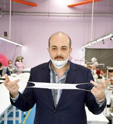 Tekstil firması, yıkanabilir maske üretmeye başladı