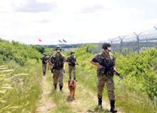 Yunanistan ve Bulgaristan sınırındaki 'Hudut Kartalları' bayramda görev başında