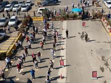 Duruşmalar başladı, uzun kuyruklar oluştu