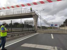 Eyüpsultan'da üst geçit çöktü