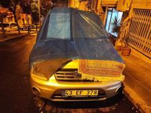 İstanbul'da vatandaşların dolu önlemi