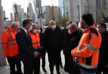 Kendi isminin verildiği külliye inşaatını inceledi