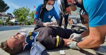 Adalar'da bisikletli ambulanslarla anında acil müdahale
