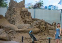 'Kayıp Şehir Atlantis', kum üzerinde yükseldi