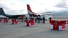 Helikopter kazası şehitleri, törenle memleketlerine uğurlandı