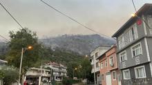 Bursa’daki yangın bölgesi dronla görüntülendi