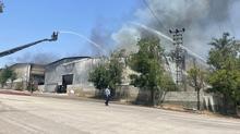 Gaziantep'te halı fabrikasında çıkan yangın kontrol altında