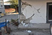 Sındırgı’da 6.1’lik depremde yıkılan ve hasar gören binalar havadan görüntülendi