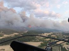 Çanakkale'deki orman yangını 2'nci gününde