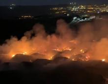 Şırnak kömür sahasında stoklanan kömürlerde yangın