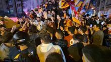 Galatasaray taraftarlarından coşkulu kutlama