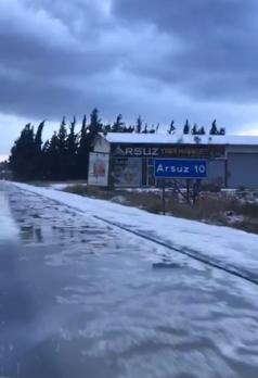 Hatayda dolu yağışı etkili oldu