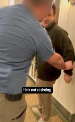 Eşi, Filistinli aktivist Mahmud Halilin gözaltına alındığı anları paylaştı