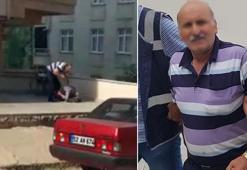 Engelli oğlunu sokak ortasında döven baba gözaltında