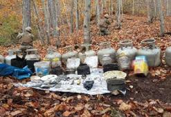 Amanoslar'da PKK'ya ait, toprağa gömülü 11 tüp bulundu