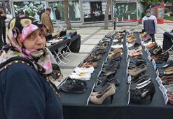 Bu ayakkabılar erkek şiddeti kurbanı 307 kadını simgeliyor