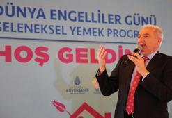 Mevlüt Uysal, engelliler ile yemekte buluştu