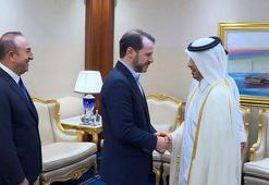 Bakanlar Çavuşoğlu ve Albayrak, Katarlı bakanlarla görüştü