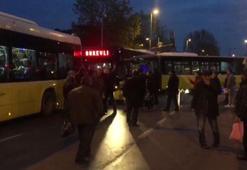 Tramvay kazası sonrası ek sefer otobüsü arızalandı
