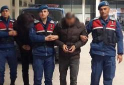 Cezaevindeki hükümlüye uyuşturucu götürürken yakalandı