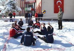 Paravoleybol Milli Takımı, Sarıkamış şehitleri için kar üzerinde antrenman yaptılar