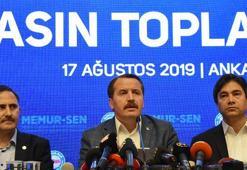 Memur-Sen Genel Başkanı Yalçın: Teklifin eksikleri ve hataları giderilmeli