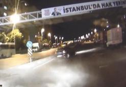 Küçükçekmece'de 75 yaşındaki kadının öldüğü trafik kazası kamerada