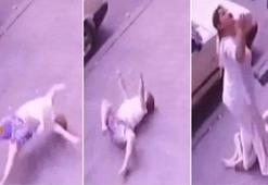 Bahçelievler'de çocuğun balkondan düşme anı kamerada