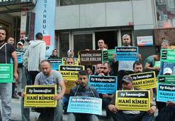 İBB'de işten çıkartılan bir grup işçi CHP İl binası önünde oturma eylemine başladı