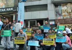 İBB'de işten çıkartılan bir grup işçi CHP İl binası önünde oturma eylemine başladı