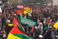 Filistin'liler İsrailin yerleşim politikasını ve ABD'yi protesto ediyor