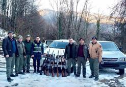 Kaçak avlanan 13 avcıya 51 bin lira ceza