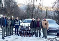 Kaçak avlanan 13 avcıya 51 bin lira ceza