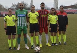 Bölgesel Amatör Lig mücadelesinde kadın hakemler görev yaptı