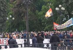 Ukrayna'da "İçişleri Bakanı istifa etsin" protestosu