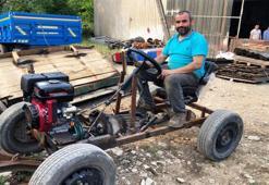 Jeneratör motoruyla tarım aracı yaptı