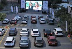 Açık havada arabalı sinema keyfi