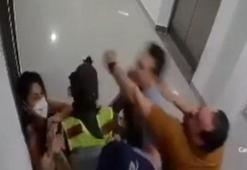 Kolombiya’da müzik sesinden rahatsız olan doktora dayak kamerada