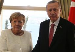 Cumhurbaşkanı Erdoğan, Almanya Başbakanı Merkel ile görüştü