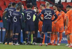 Paris Saint-Germain-Başakşehir karşılaşması değiştirilen hakemlerle kaldığı yerden bugün 20.55'te oynanacak