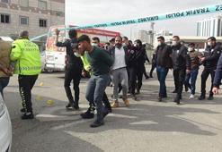 Kenti savaş alanına çeviren kavgada; 2 tüfek, 8 demir levye, 53 sopa ele geçti