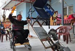 Kazada bacağını kaybetti, yaşama azmiyle hayata tutundu