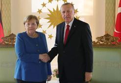 Cumhurbaşkanı Erdoğan, Almanya Başbakanı Merkel ile görüştü